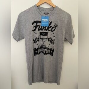 2019 FUNKO HOLLYWOOD GRAY T-SHIRT (Small) FREDDY FUNKO BNWT